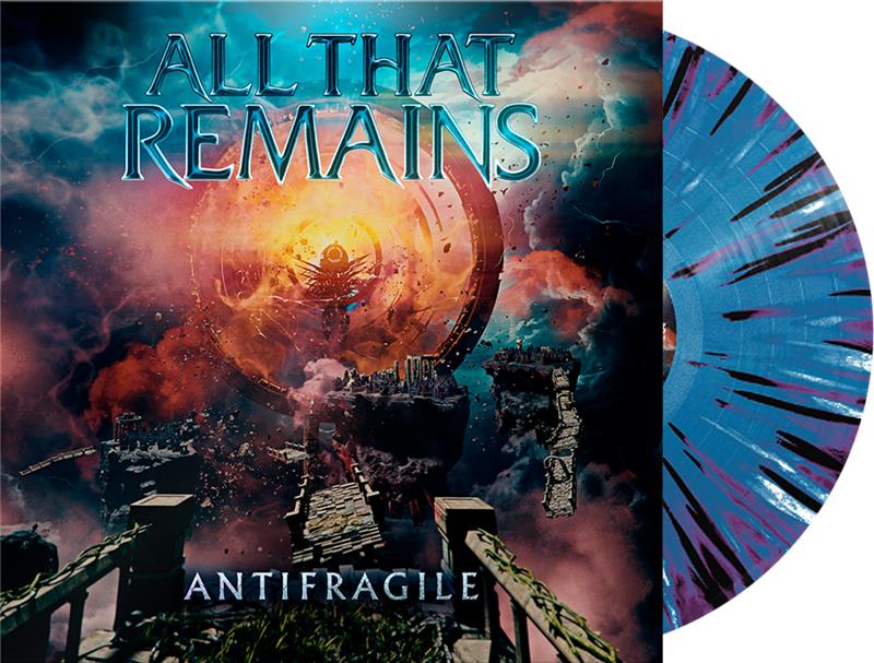 ALL THAT REMAINS ‘ANTIFRAGILE’ LP (Limited Edition – Only 200 made, Cyan & Purple w/ Black & White Heavy Splatter Vinyl)