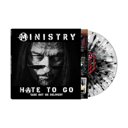MINISTRY 'HATE TO GO - TAKE OUT OR DELIVERY' LP (Limited Edition, Black/Silver Splatter Vinyl)