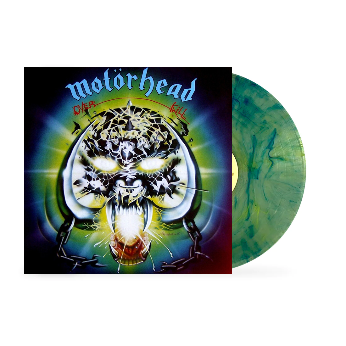 MOTÖRHEAD 'OVERKILL' LP (Revolver Limited Edition, Clear w/Blue & Yellow Swirls Vinyl)