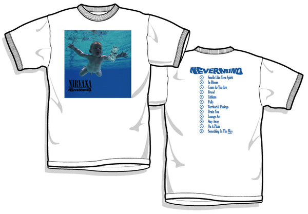 NIRVANA Nevermind Tシャツ 白 NIRVANA 'NEVERMIND' T-SHIRT