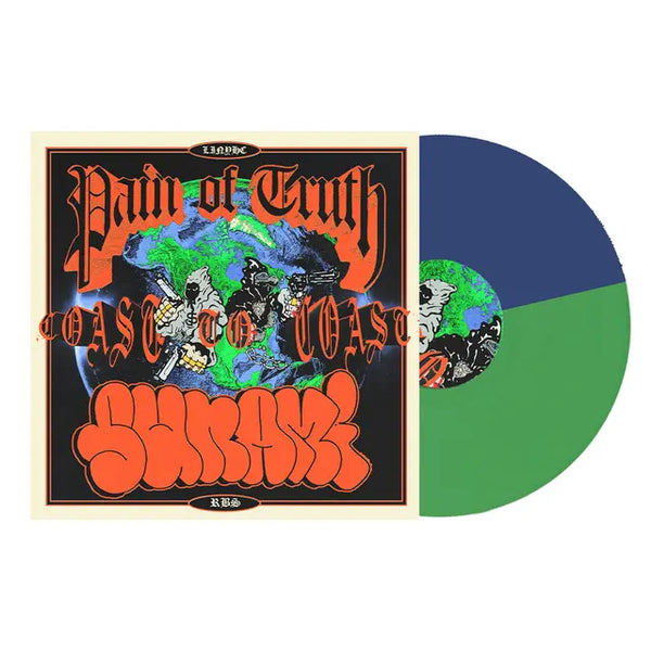 PAIN OF TRUTH / SUNAMI 'COAST TO COAST' LP (Half Doublemint Green / Ha