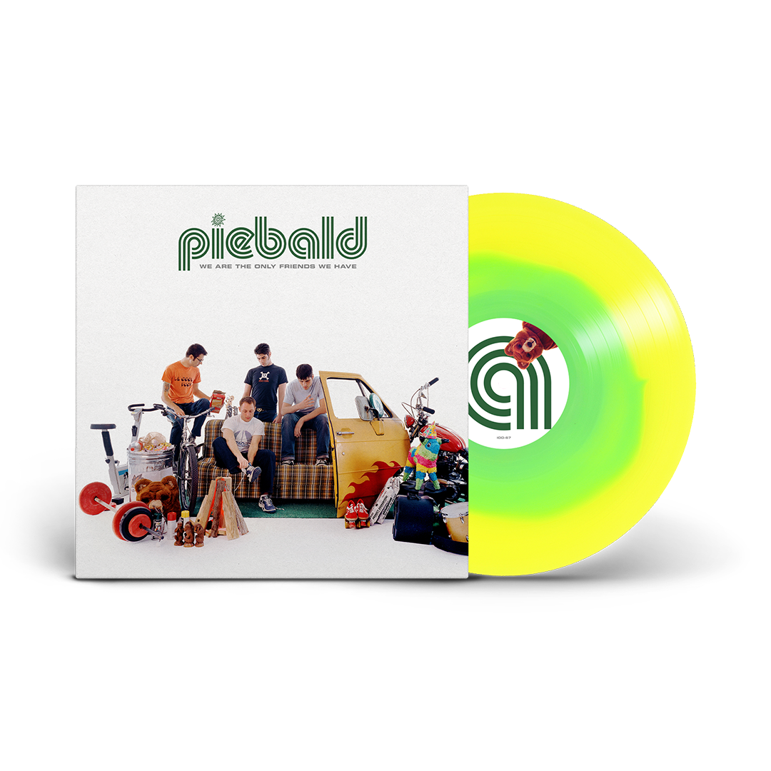 PIEBALD 'WE ARE THE ONLY FRIENDS WE HAVE' LP (Limited Edition – Only 200 Made, Green Inside Yellow Vinyl)