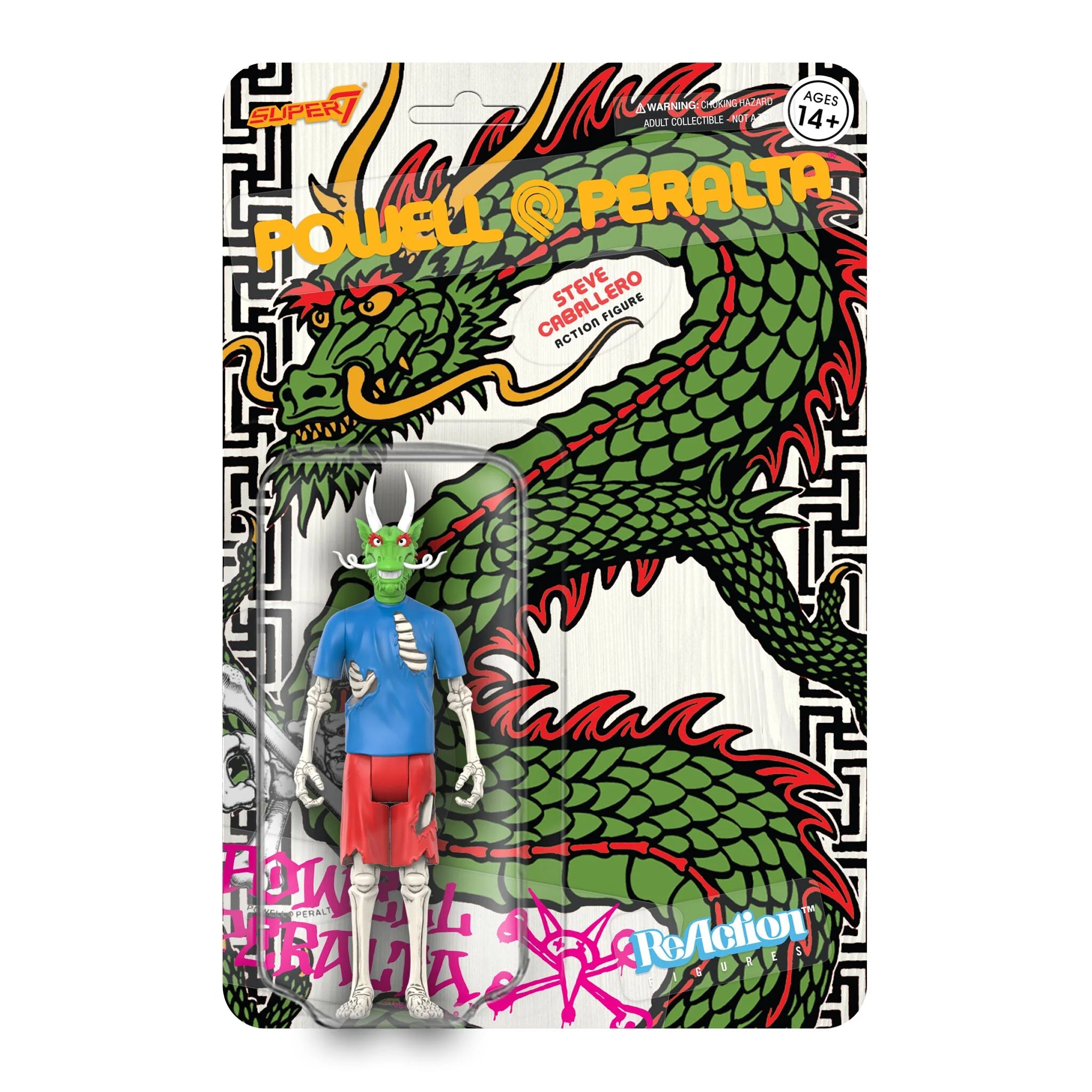 Powell Peralta Steve Caballero Chinese Dragon Recolor Figure on Card