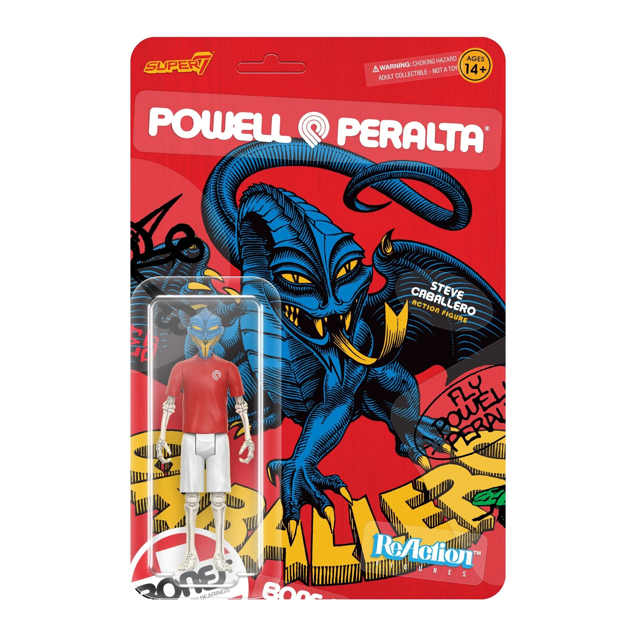 Powell Peralta Steve Caballero Dragon Animal Chin Figure on Card