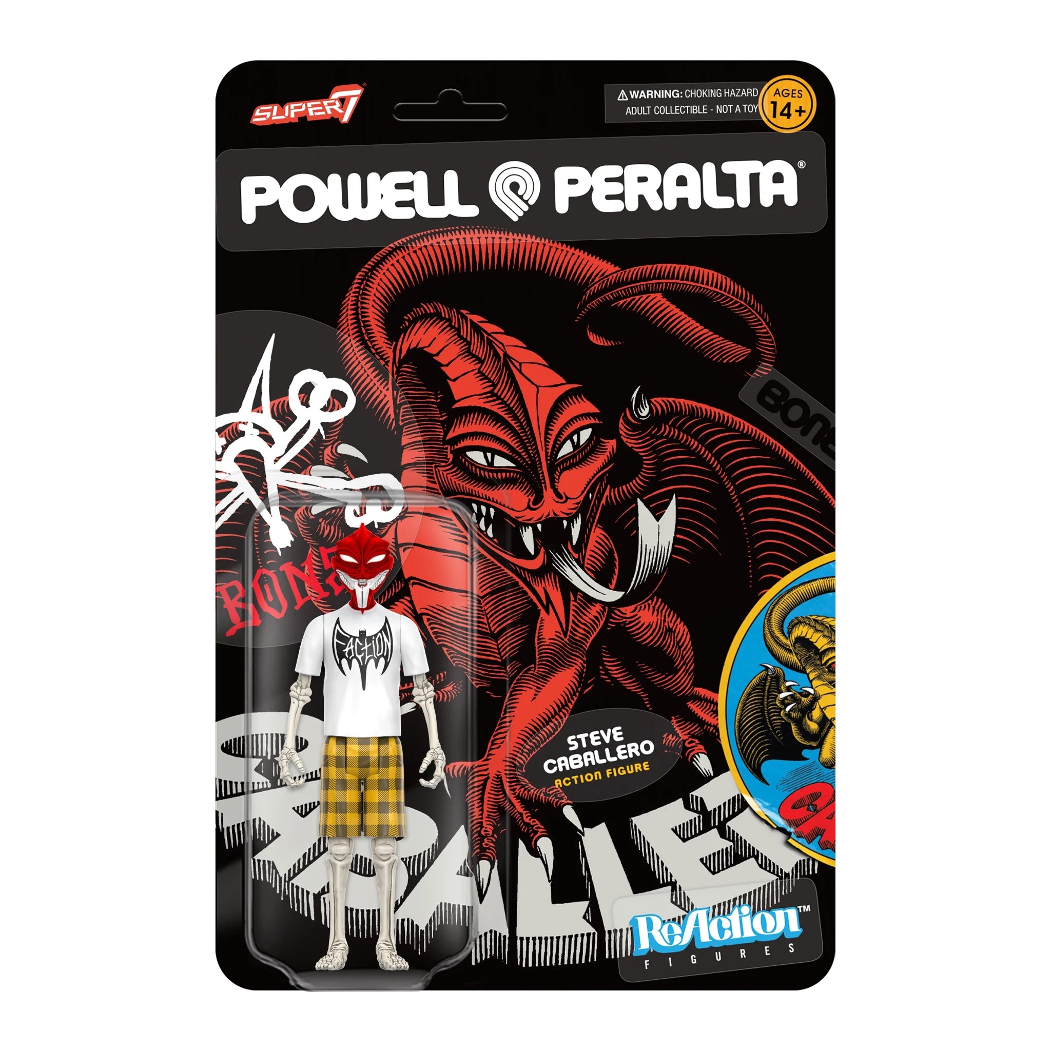 Powell Peralta Steve Caballero Dragon Figure on Card