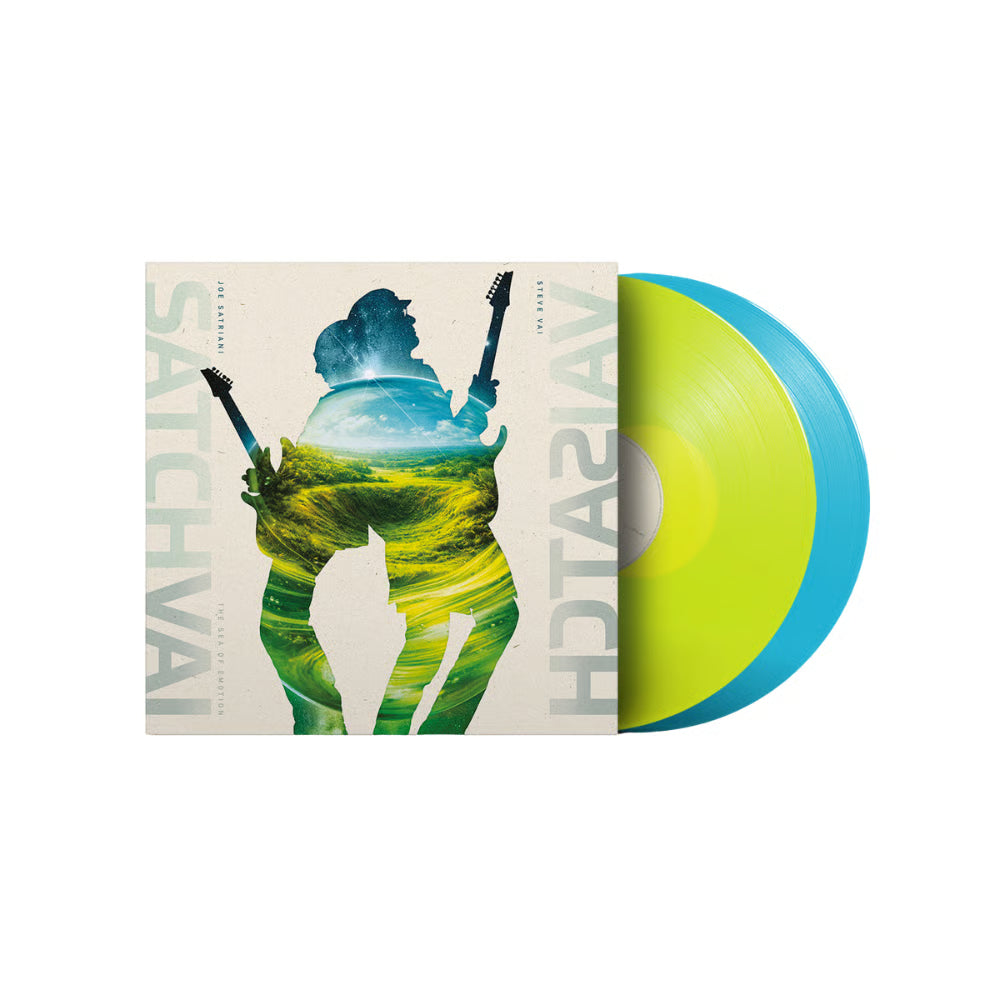JOE SATRIANI AND STEVE VAI 'THE SEA OF EMOTION' 2LP (Neon Yellow/Turquoise Vinyl)