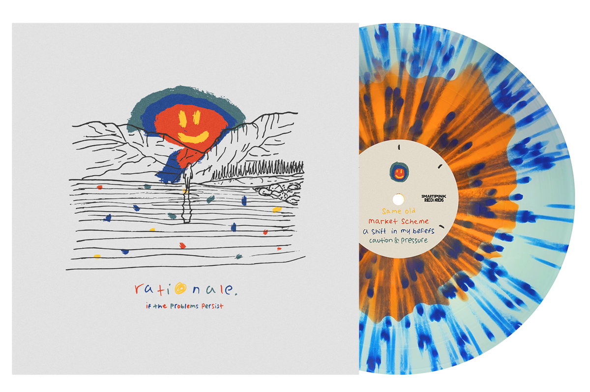 RATIONALE. 'IF THE PROBLEMS PERSIST' LP (Limited Edition ' Only 100 made, Orange in Blue w/ Dark Blue Splatter Vinyl)