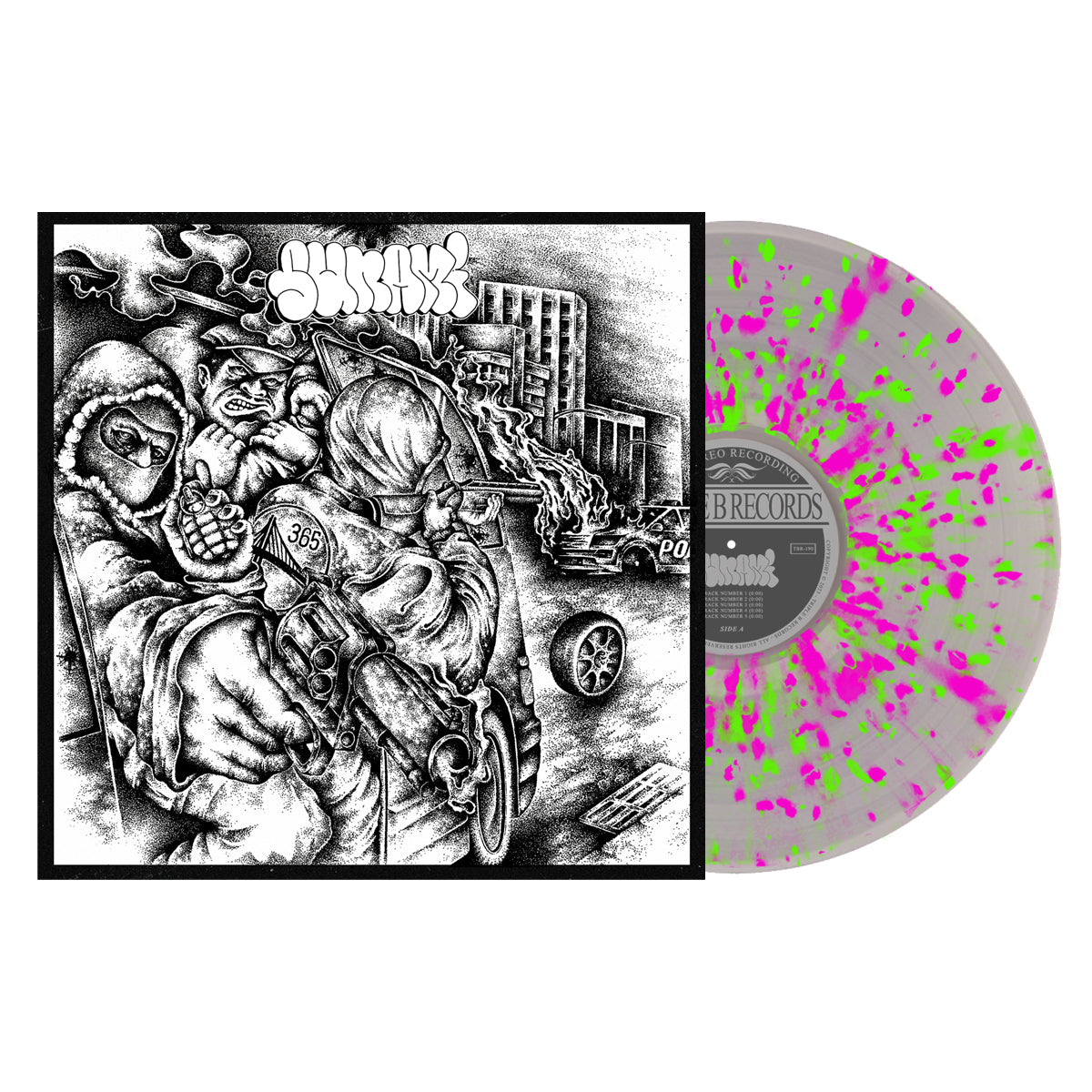 SUNAMI ‘SUNAMI’ LP (Limited Edition – Only 300 Made, Ultra Clear w/ Neon Green & Neon Pink Splatter Vinyl)