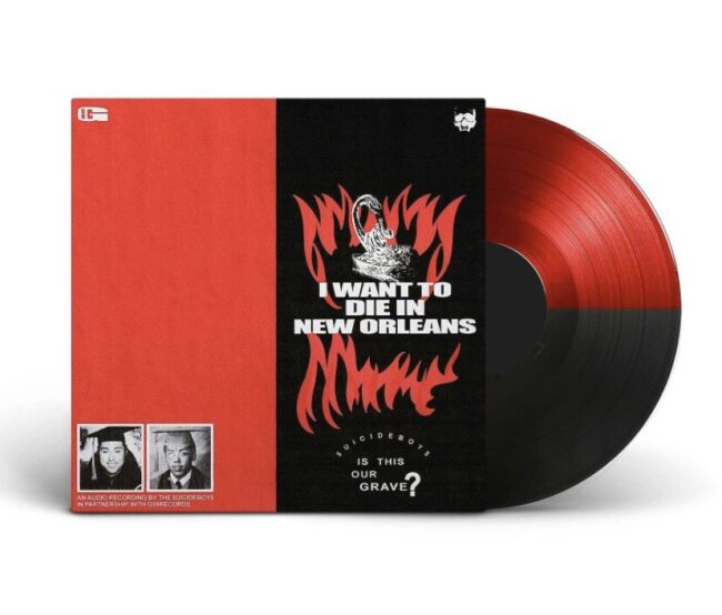 $UICIDEBOY$ 'I WANT TO DIE IN NEW ORLEANS' LP (Red and Black Vinyl)