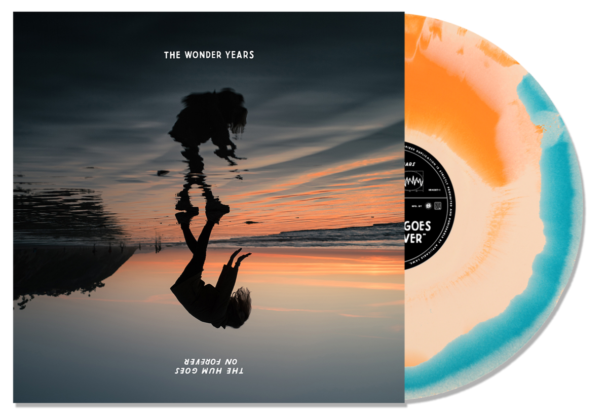THE WONDER YEARS 'THE HUM GOES ON FOREVER' LIMITED ORANGE, BONE, & BLUE SWIRL LP ' ONLY 300 MADE
