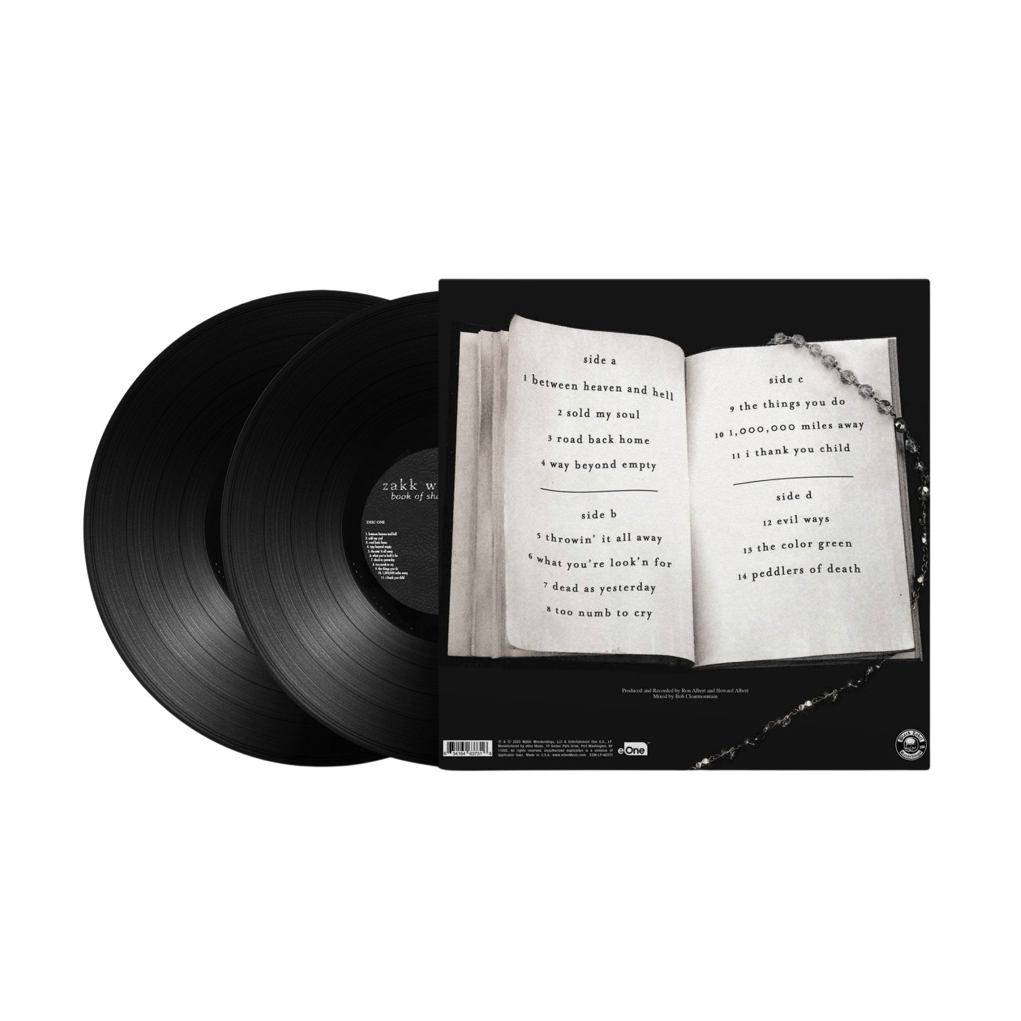 ZAKK WYLDE 'BOOK OF SHADOWS' 2LP (Black Vinyl)