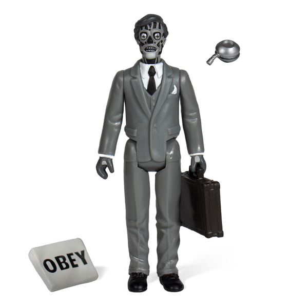 THEY LIVE REACTION FIGURE - MALE GHOUL (BLACK & WHITE)