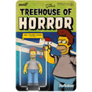 THE SIMPSONS REACTION WAVE 4  (TREEHOUSE OF HORROR V2) -  HELL TOUPEE HOMER ACTION FIGURE BOX