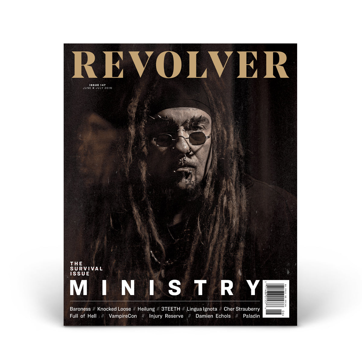 Revolver George Cover REVOLVER JUNE/JULY 2019 SURVIVAL ISSUE COVER 1 FEATURING MINISTRY