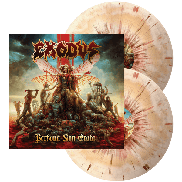 EXODUS 'PERSONA NON GRATA' LIMITED-EDITION BONE & BEER SWIRL WITH RED & BROWN SPLATTER 2LP — ONLY 300 MADE