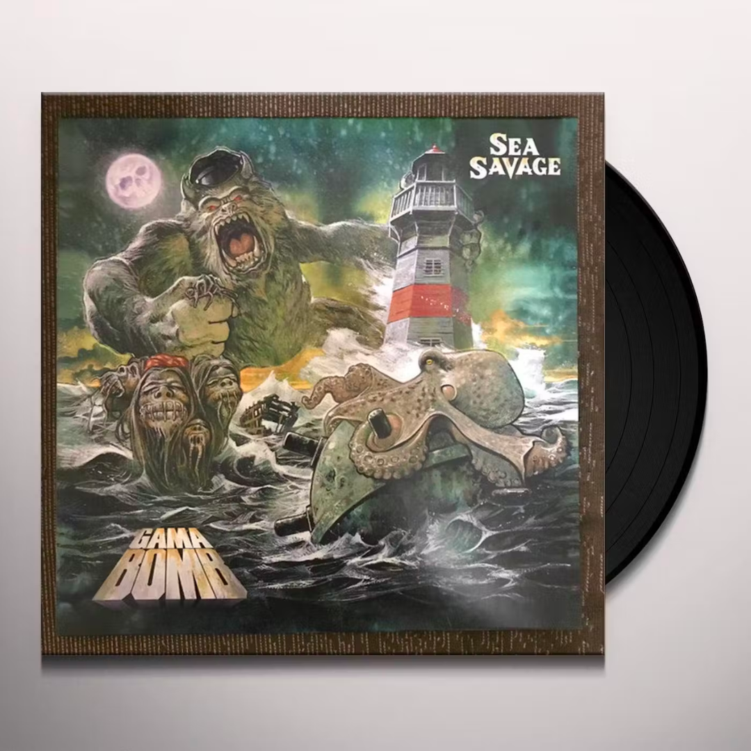 GAMA BOMB ‘SEA SAVAGE’ LP (Black and White Vinyl)