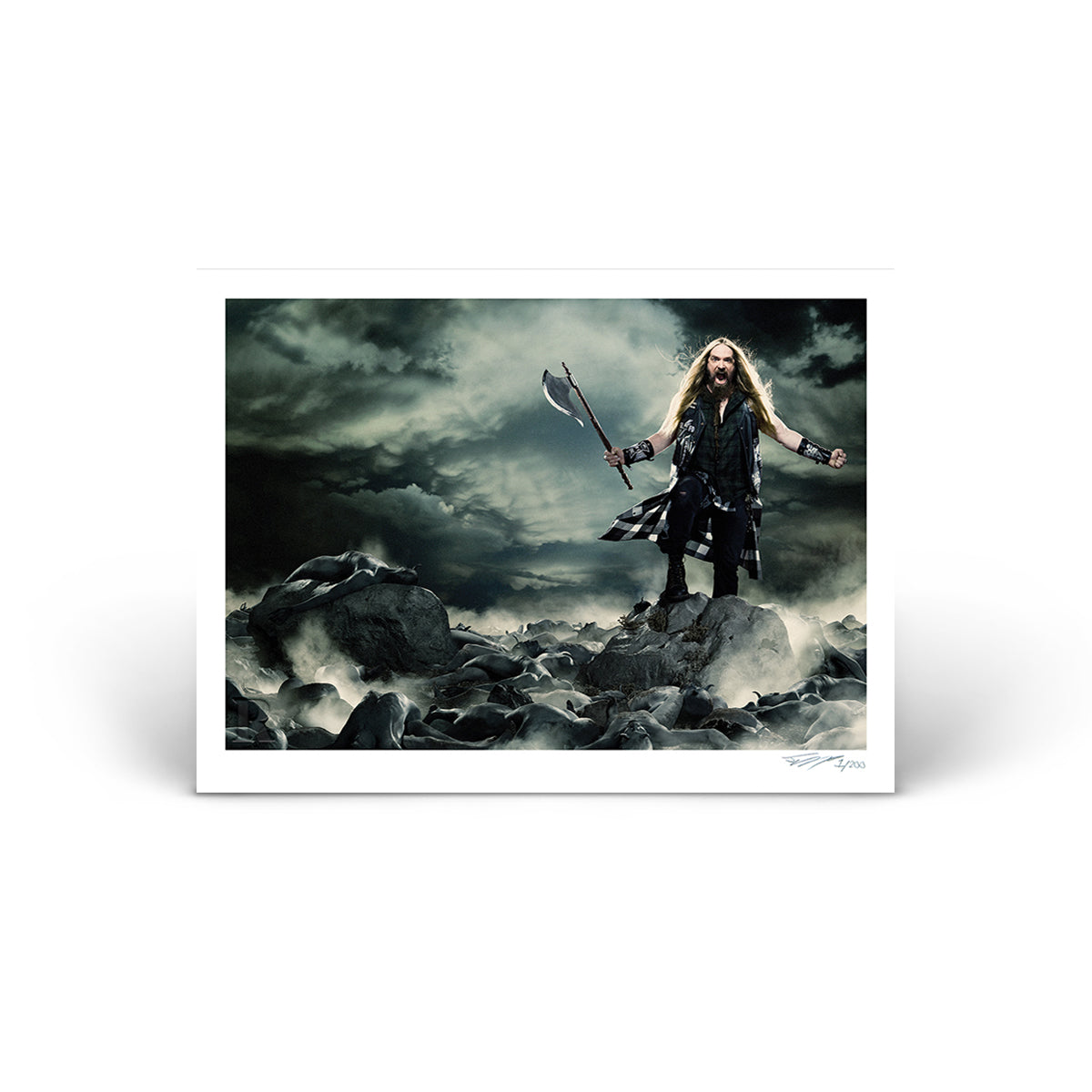 ZAKK WYLDE PHOTO PRINT BY JIMMY HUBBARD - ONLY 100 AVAILABLE!