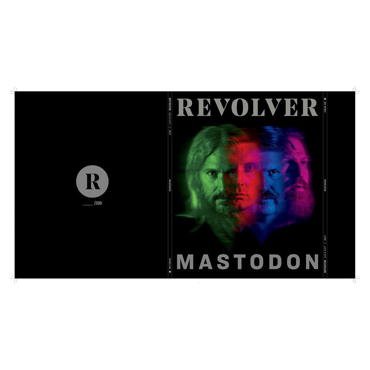 REVOLVER AUG/SEPT 2017 ISSUE SILVER COLLECTOR’S EDITION FEATURING MASTODON ONLY 200 MADE