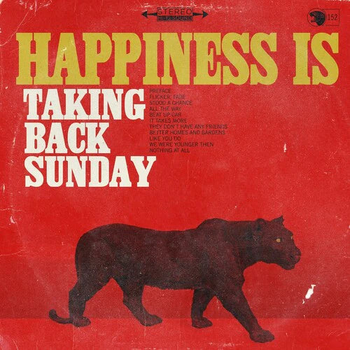 TAKING BACK SUNDAY 'HAPPINESS IS' LP (Red Vinyl)