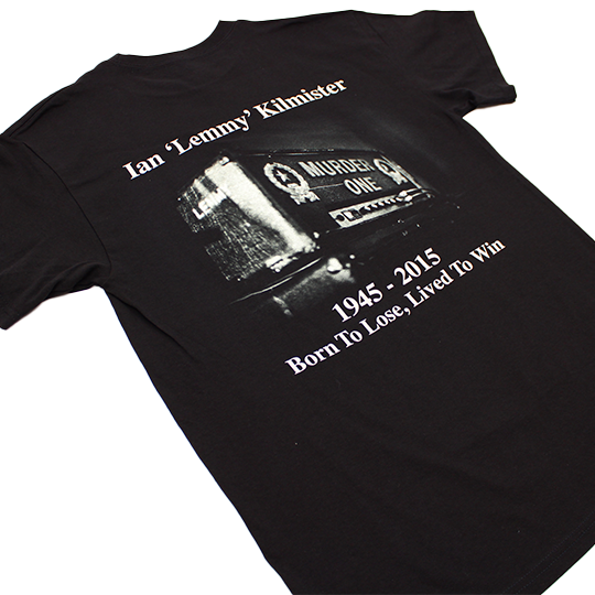 LEMMY KILMISTER 'LIVE TO WIN' T-SHIRT