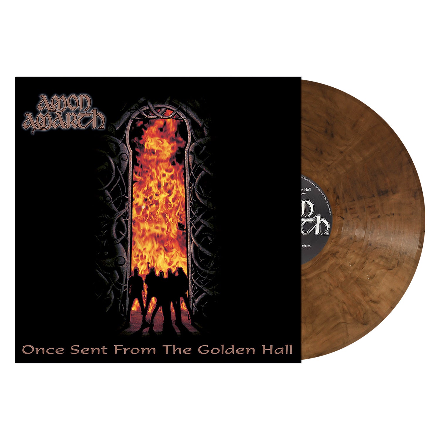 AMON AMARTH 'ONCE SENT FROM THE GOLDEN HALL' LP (Brown Vinyl)