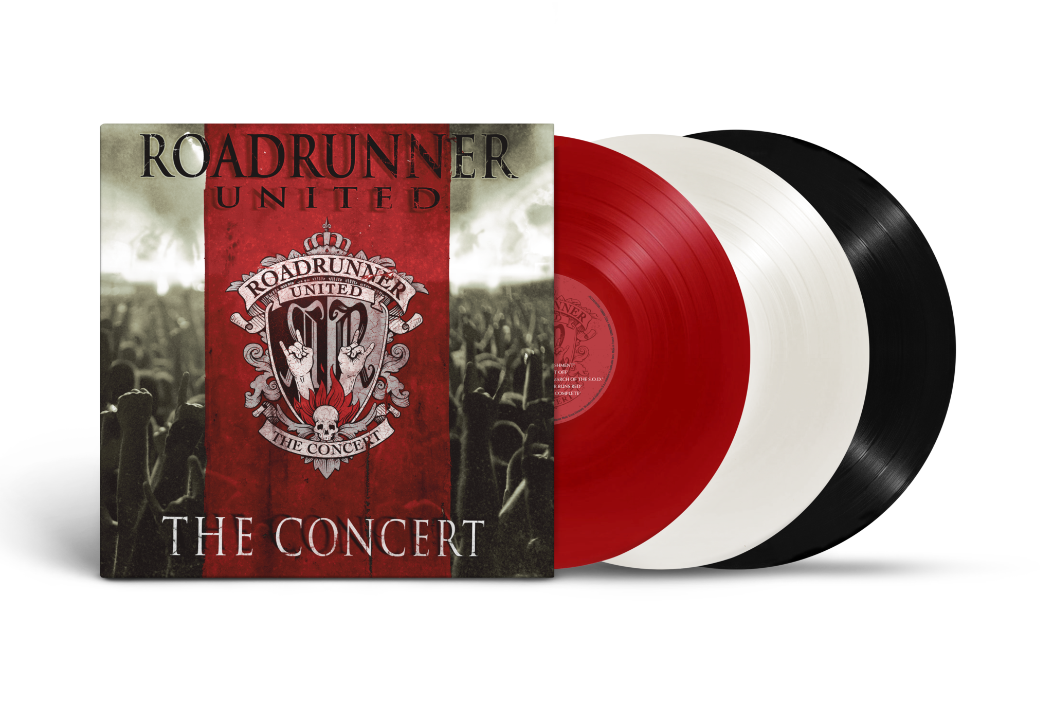 ROADRUNNER UNITED THE CONCERT 3LP (Tri-Color Vinyl, Members of Slipknot, Trivium, Hatebreed, Sepultura, Killswitch, Deicide, more)