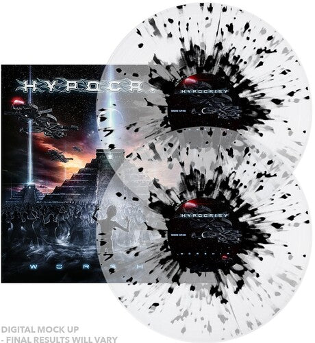 HYPOCRISY 'WORSHIP' 2LP (Clear Black Splatter Vinyl)