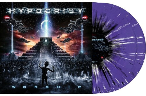 HYPOCRISY 'WORSHIP' 2LP (Purple, White w/Black Splatter Vinyl)