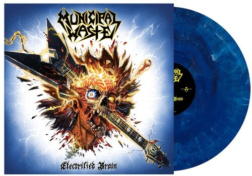 MUNICIPAL WASTE 'ELECTRIFIED BRAIN' LP (Blue Marble Vinyl)