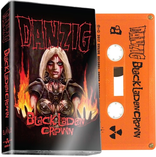 DANZIG 'BLACK LADEN CROWN' CASSETTE (Orange)