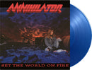 ANNIHILATOR 'SET THE WORLD ON FIRE' LP (Limited Translucent Blue Vinyl, Import)