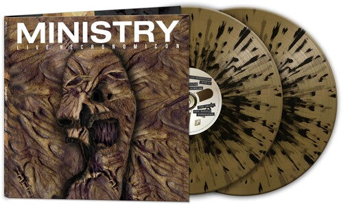 MINISTRY 'LIVE NECRONOMICON' 2LP (Black & Gold Splatter Vinyl)