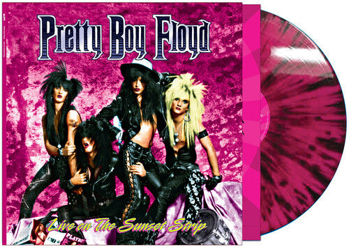 PRETTY BOY FLOYD 'LIVE ON THE SUNSET STRIP' LP (Pink/Black Splatter Vinyl)