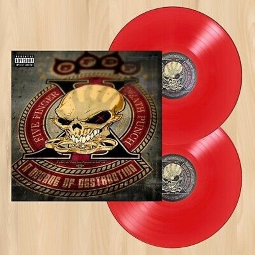 FIVE FINGER DEATH PUNCH 'A DECADE OF DESTRUCTION' LP (Crimson Red Vinyl)