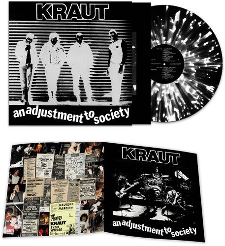 KRAUT 'AN ADJUSTMENT TO SOCIETY' LP (Black & White Splatter Vinyl)