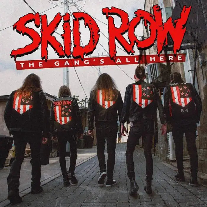 SKID ROW 'THE GANG'S ALL HERE' RED LP + EXCLUSIVE AUTOGRAPHED PRINT