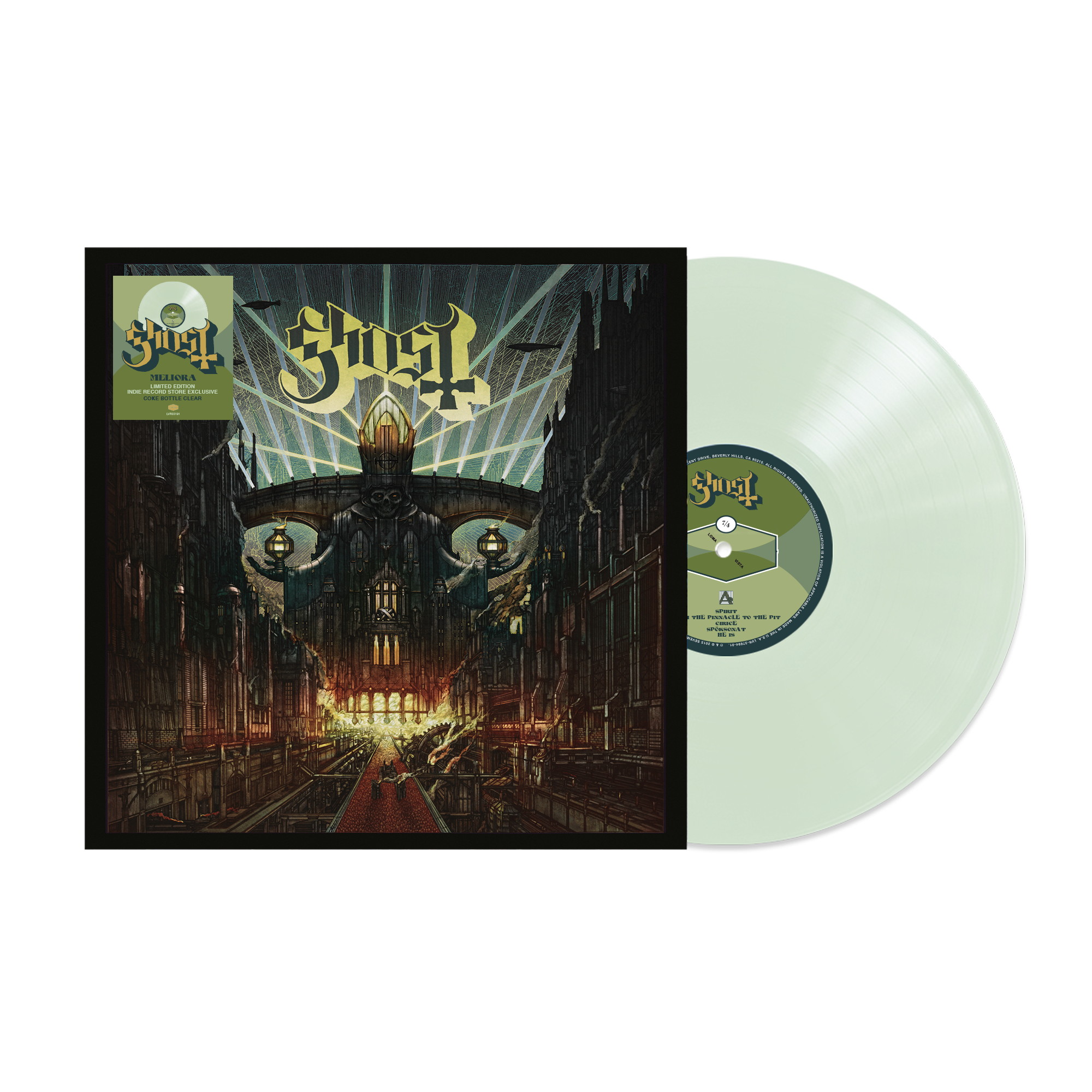 GHOST 'MELIORA' LP (Limited Edition, Coke Bottle Clear Vinyl)