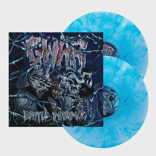 GWAR 'BATTLE MAXIMUS' 2LP (10th Anniversary, Crystal Blue w/Dark Blue Swirl Vinyl)