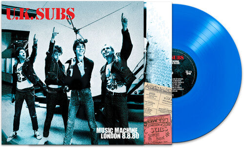 UK SUBS 'MUSIC MACHINE LONDON 8/8/80' LP (Blue Vinyl)