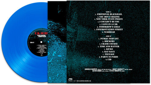 UK SUBS 'MUSIC MACHINE LONDON 8/8/80' LP (Blue Vinyl)