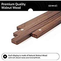 HUDSON HI-FI: MODULAR VINYL RECORD WALL MOUNT WALNUT DISPLAY SYSTEM - 2 PACK