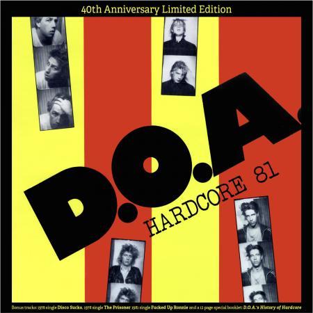 D.O.A. 'HARDCORE 81' LP (40th Anniversary)