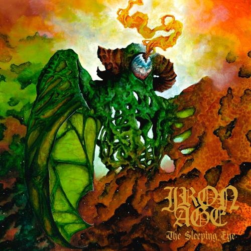 IRON AGE 'THE SLEEPING EYE' LP (Orange Crush inside Ultra Clear w/ Green / White / Blue Splatter Vinyl)