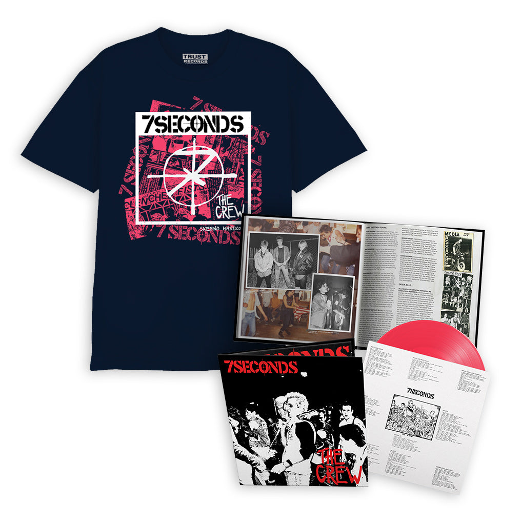 7SECONDS ‘THE CREW’ LIMITED-EDITION LP (Neon Pink Vinyl)