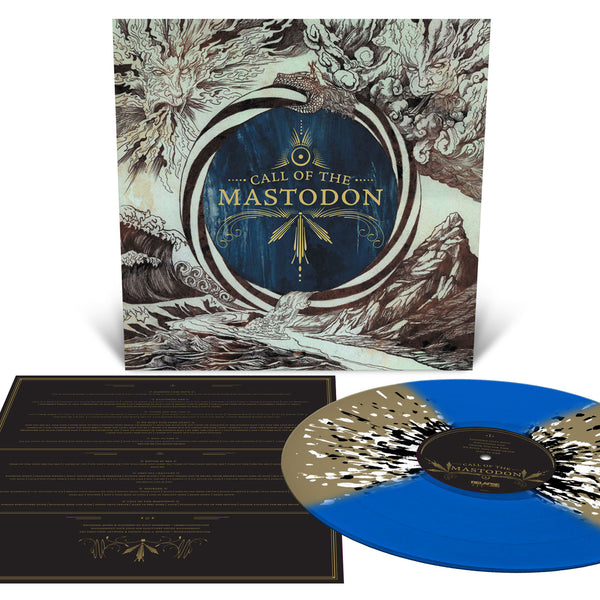 MASTODON 'CALL OF THE MASTODON' LP (Blue w/ Gold & White/Black Splatter Vinyl)