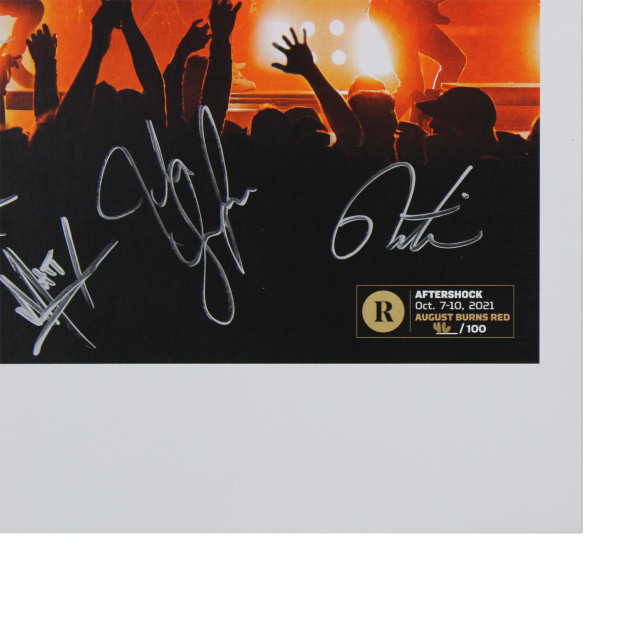 AUGUST BURNS RED X REVOLVER AFTERSHOCK- SIGNED FESTIVAL POSTER