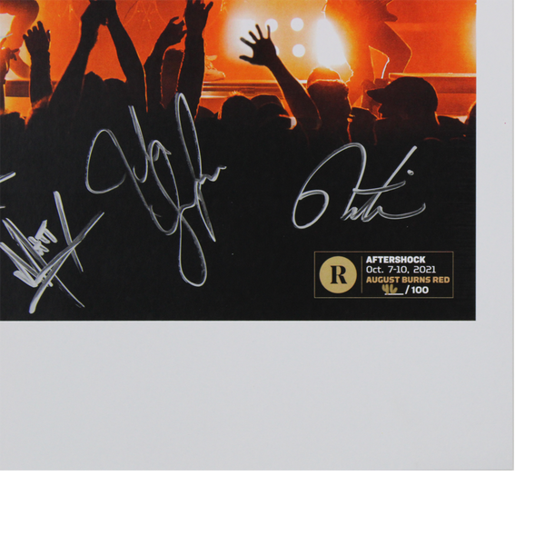 AUGUST BURNS RED X REVOLVER AFTERSHOCK- SIGNED FESTIVAL POSTER