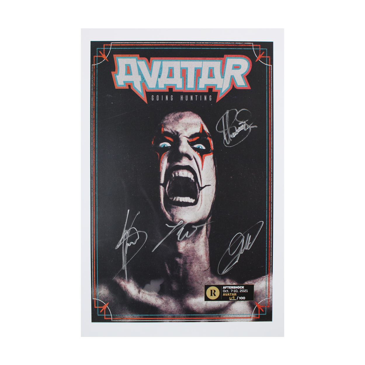 AVATAR X REVOLVER AFTERSHOCK- SIGNED FESTIVAL POSTER