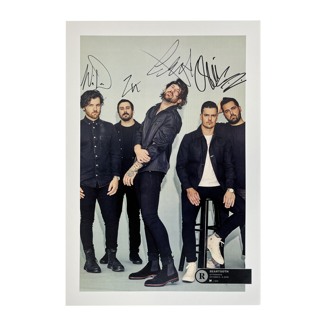 BEARTOOTH X AFTERSHOCK FESTIVAL 2022 LIMITED EDITION SIGNED POSTER