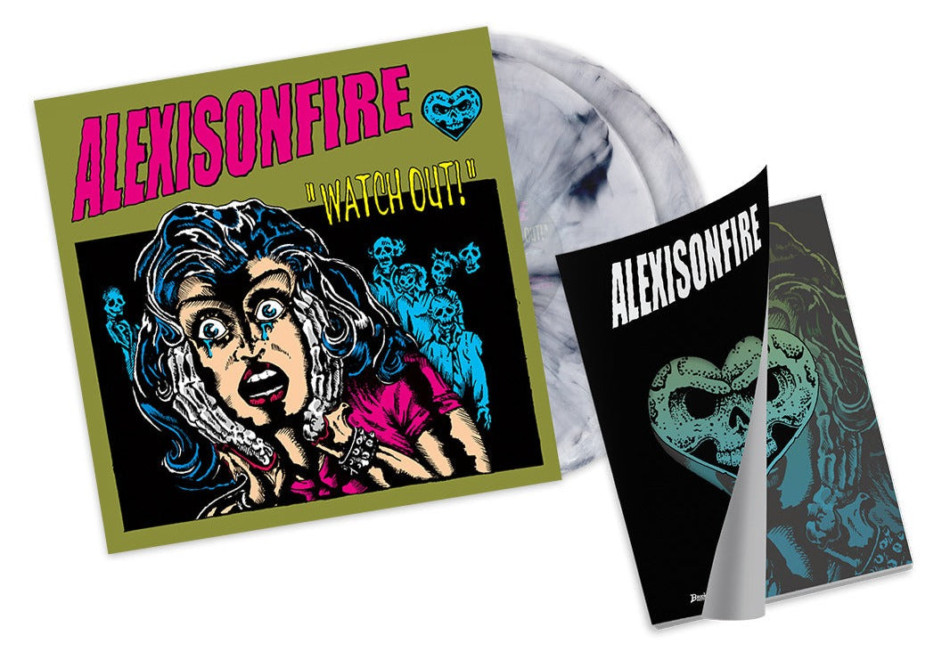 Alexisonfire Design ALEXISONFIRE 'WATCH OUT!' Black/White Marble LP + BrooklynVegan Specia